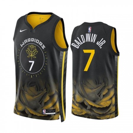 NBA Golden State Warriors Trikot Patrick Baldwin JR 7 Nike 2022-23 City Edition Schwarz Swingman - Herren